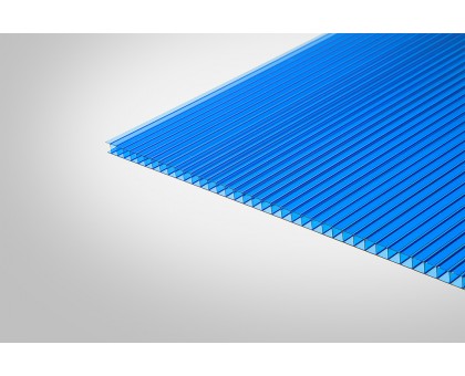 Сотовый поликарбонат КОЛИБРИ 8,0 мм 2100x12000 мм синий 30%