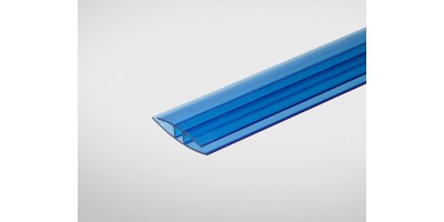 Профиль соединительный неразъемный 10 мм синий 6 м