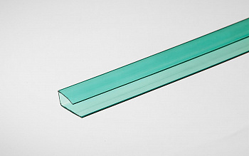 Профиль торцевой для поликарбоната 8мм зеленый 2,1м Колибри