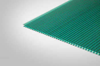 Сотовый поликарбонат КИВИ зеленый 30% 6,0 мм 2100x6000 мм