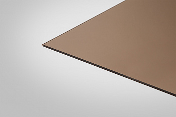 Монолитный Поликарбонат КОЛИБРИ бронзовый 40% 10,0 мм 2050x3050 мм