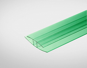 Профиль неразъемный соединительный для поликарбоната 6 мм зелёный 6 м Колибри