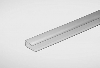 Профиль торцевой для поликарбоната 6 мм серебристый 2,1м Практичный